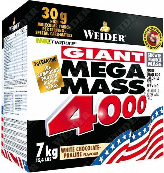 Weider Mega Mass 4000 7000 грамм