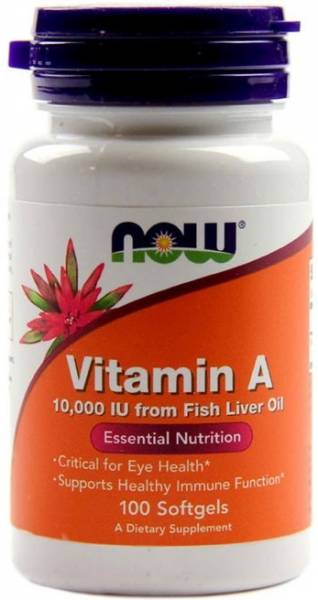 NOW A 10000 IU 100 капсул