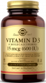 Solgar Vitamin D3 600 IU 120 капсул