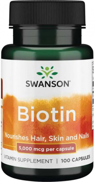 Swanson Biotin 5000 mcg 100 капсул