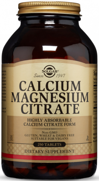 Solgar Calcium Magnesium Citrate Tablets 250 таблеток