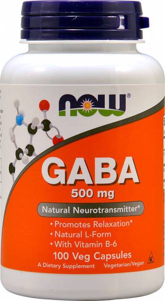 NOW GABA 500 мг 100 капсул