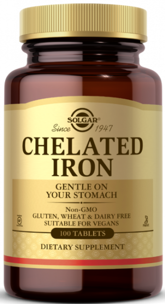 Solgar Chelated Iron Tablets 100 таблеток