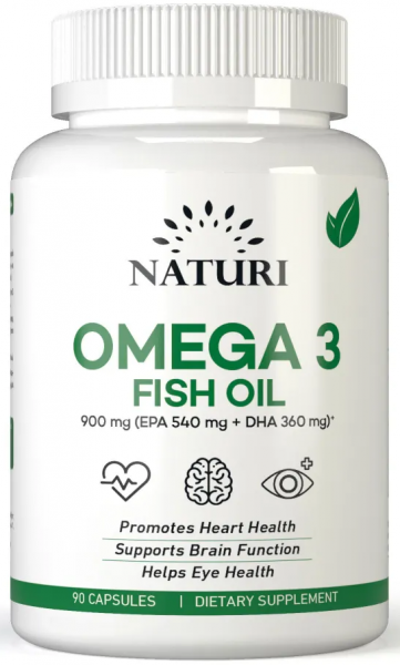 NATURI OMEGA 3 Fish Oil 90 капсул