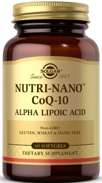 Solgar Nutri-Nano CoQ-10 Alpha Lipoic Acid Softgels 60 капсул