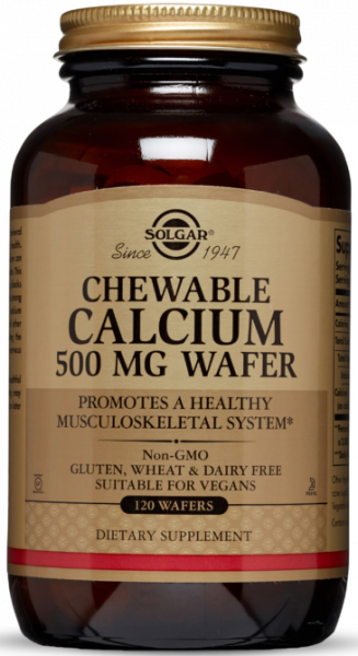 Solgar Chewable Calcium 500 mg Wafers 120 таблеток