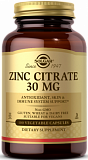 Solgar Zinc Citrate 30 mg Vegetable Capsules 100 капсул