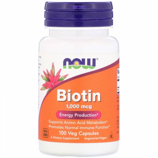 Now Biotin 1000 мкг (Биотин) 100 капсул