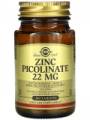 Solgar Zinc Picolinate 22 Mg 100 таблеток