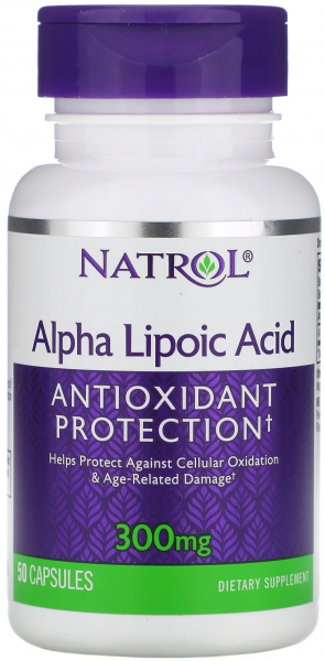 Natrol Alpha Lipoic Acid 300 mg 50 капсул