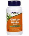 NOW Ginkgo Biloba 60 мг 60 капсул