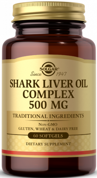 Solgar Shark Liver Oil Complex 500 mg Softgels 60 капсул
