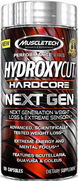Muscletech Hydroxycut Hardcore Next Gen 100 капсул