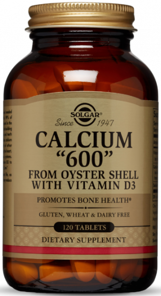 Solgar Calcium “600” Tablets (from Oyster Shell with Vitamin D3) 120 таблеток