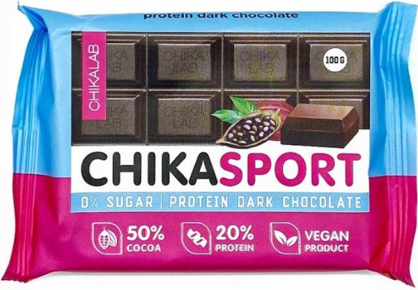Chikalab CHIKA SPORT Шоколад темный 100 грамм