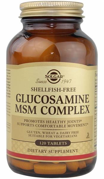 Solgar Glucosamine MSM Complex 120 таблеток
