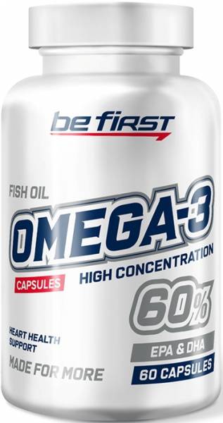 Be First Omega-3 60% High Concentration 60 капсул