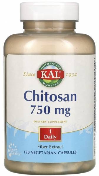 KAL Chitosan 750 мг (Хитозан) 120 капсул