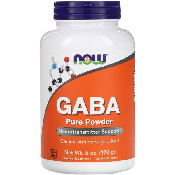 NOW GABA Pure Powder 170 грамм