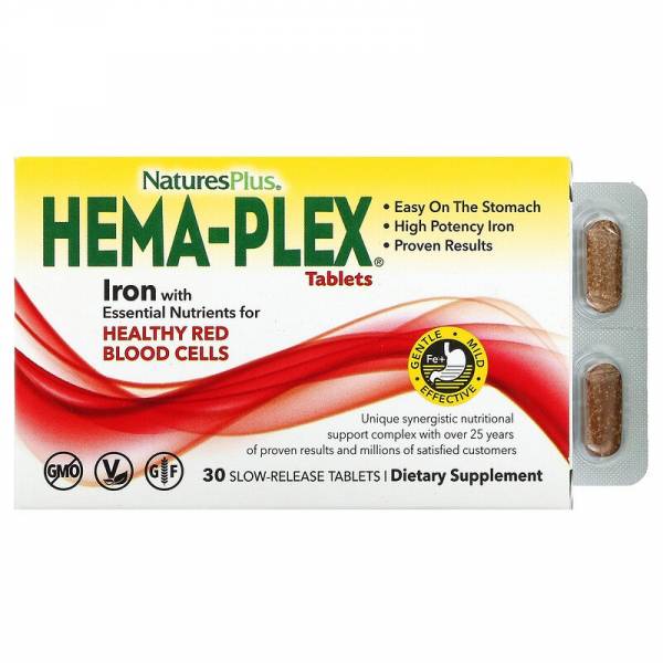 Nature's Plus Hema-Plex 30 таб.