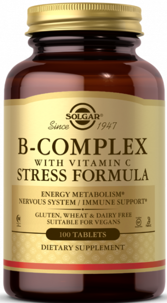 Solgar B-Complex With Vitamin C Stress Formula Tablets 100 таблеток