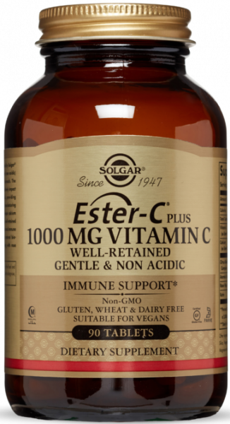 Solgar Ester-C Plus 1000 mg Vitamin C Tablets 90 таблеток
