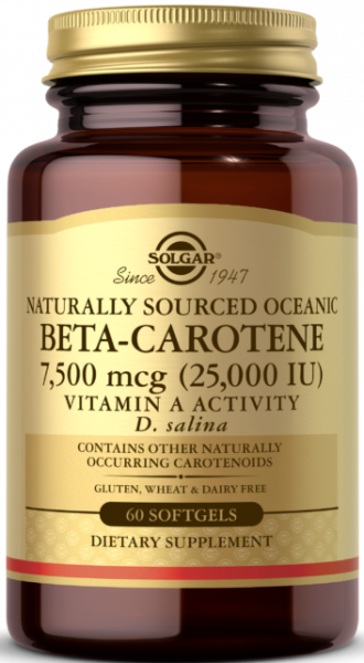 Solgar Oceanic Beta-Carotene 7500 mcg ( 25,000 IU) 60 капсул