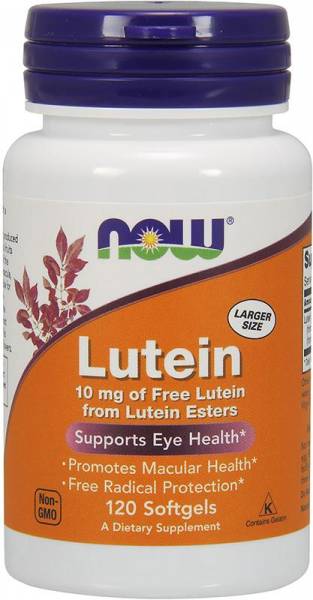 NOW Lutein 10 mg 120 капсул