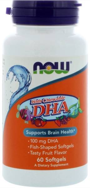 NOW Kid's Chewable DHA 100 мг 60 капсул