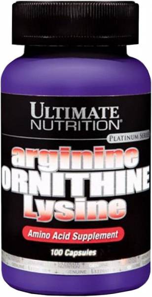 Ultimate Nutrition Arginine Ornithine Lysine 100 капсул