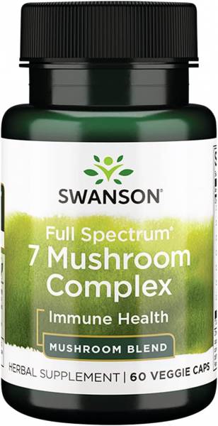 Swanson Full Spectrum 7 Mushroom Complex 60 капсул