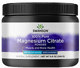 Swanson Magnesium Citrate Powder 100% Pure (Порошок цитрата магния) 244 грамма