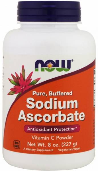 NOW Sodium Ascorbate Powder 227 грамм