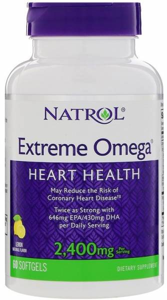 Natrol Extreme Omega 2400 мг 60 капсул