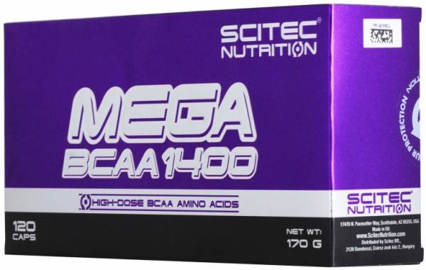 Scitec Nutrition Mega BCAA 1400 120 капсул