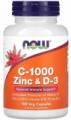 NOW C-1000 Zinc & D-3 100 капсул
