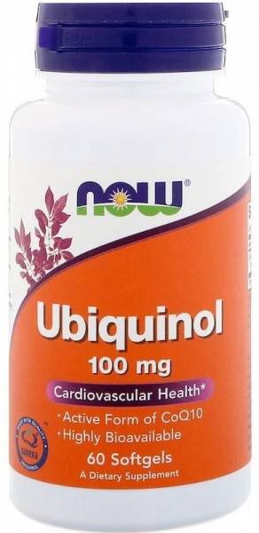 NOW Ubiquinol 100 мг 60 капсул