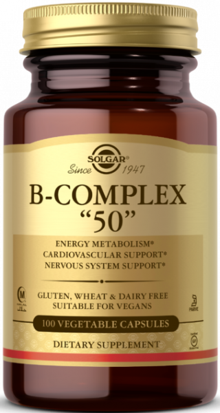 Solgar B-Complex 50 Vegetable Capsules 100 капсул