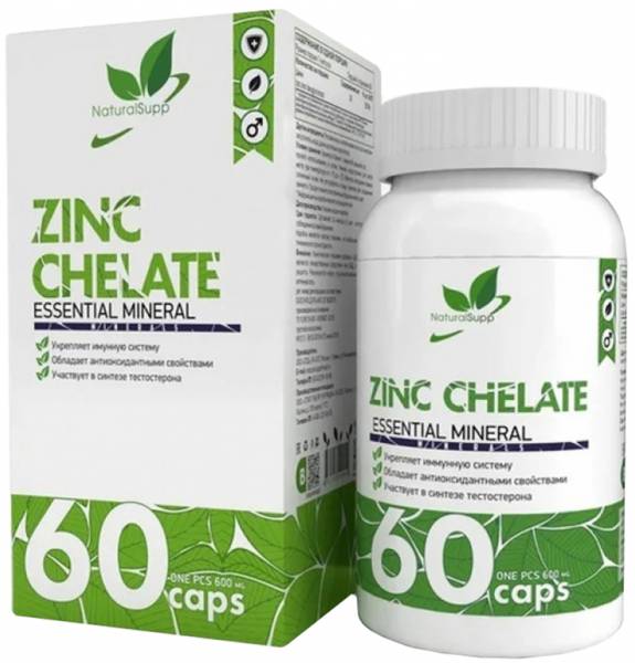 NaturalSupp Zinc chelate 60 капсул