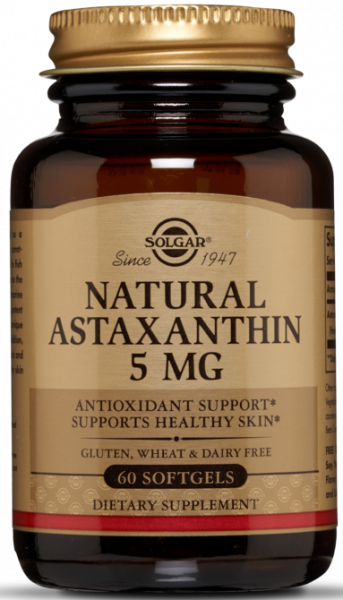 Solgar Natural Astaxanthin 5 мг 60 капсул