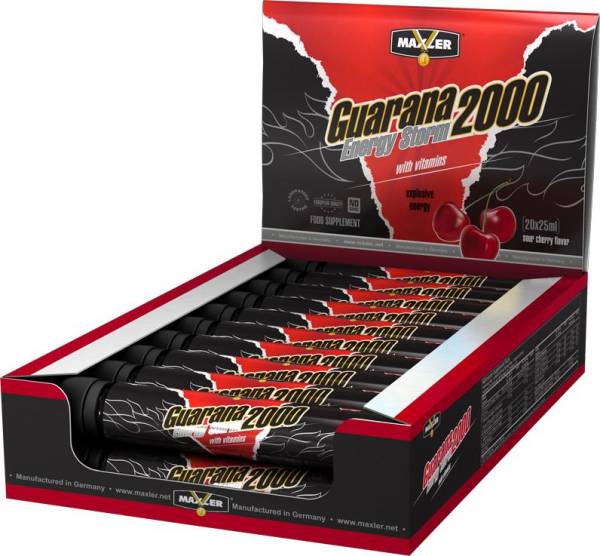 Maxler Energy Storm Guarana 2000 20 ампул по 25 мл