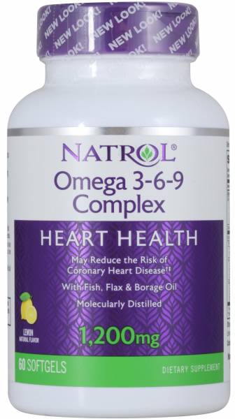 Natrol Omega 3-6-9 Complex 60 капсул