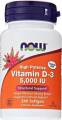 NOW Vitamin D-3 5000 IU 240 капсул