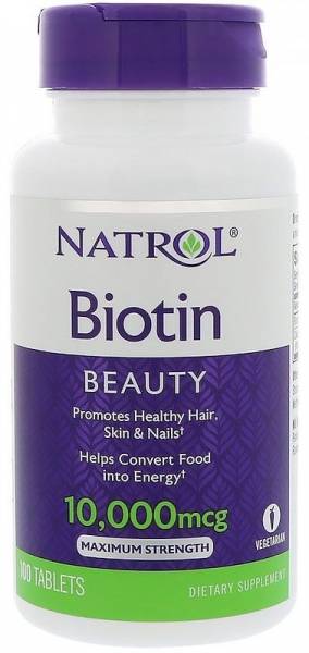 Natrol Biotin 10000 mcg 100 таблеток