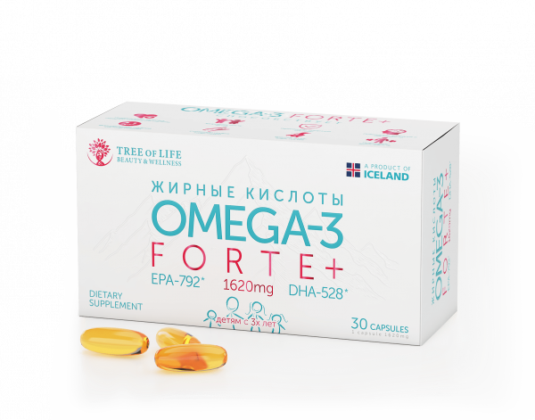 Tree of Life Omega 3 forte+ 30 капсул