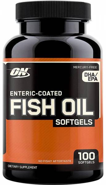 Optimum Nutrition Enteric Coated Fish Oil Softgels 100 капсул