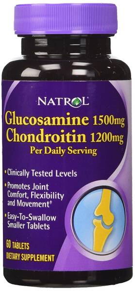 Natrol Glucosamine 1500 Chondroitin 1200 60 таблеток