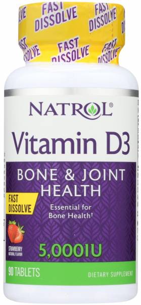 Natrol Vitamin D3 5000 IU 90 таблеток