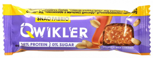 SNAQ FABRIQ Qwikler Мягкий грильяж с арахисом 40 грамм