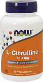 NOW L-Citrulline 750 мг 90 капсул